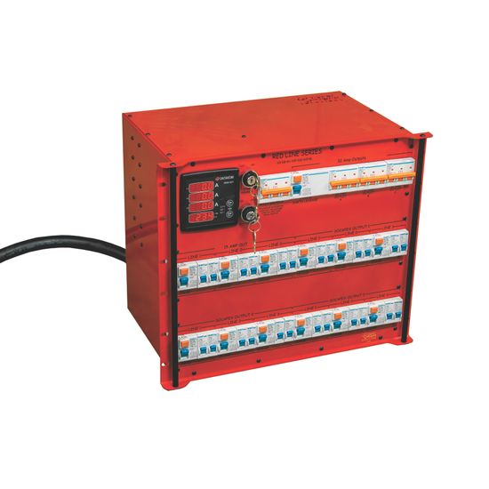 63 Amp Db 3 x 32A 3Phase / 3 x Socapex / 6 x15A outs 